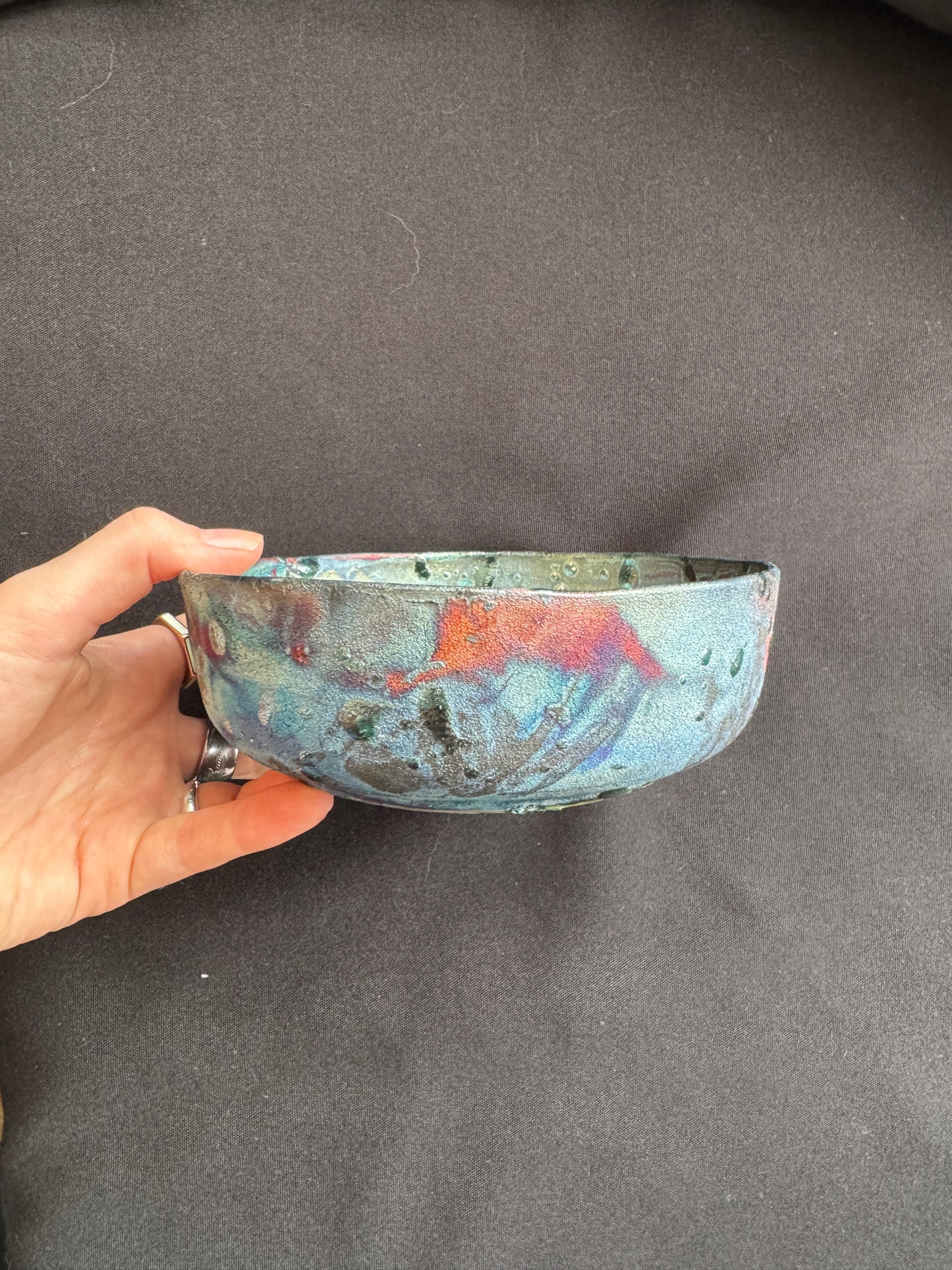 Raku decor bowl | Cybergother