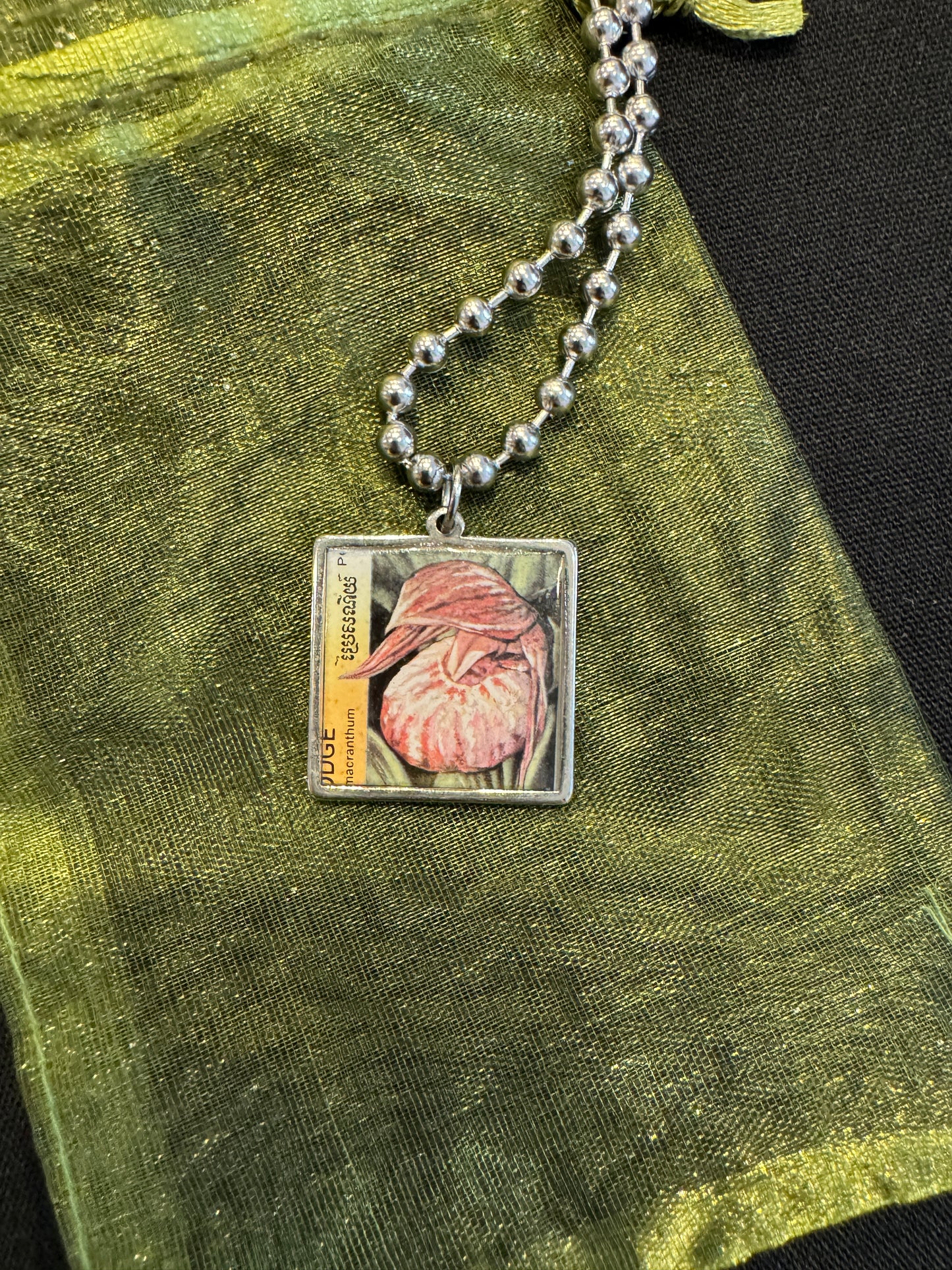 Pink Orchid Necklace | Cybergother