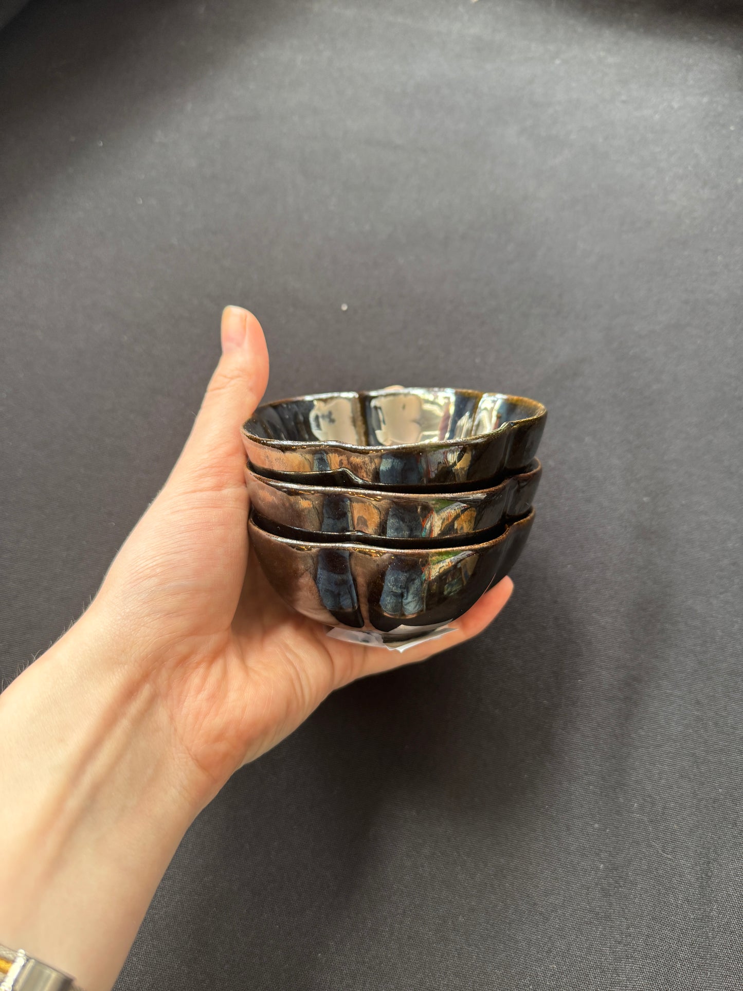 Silver flower decor bowl | Cybergother