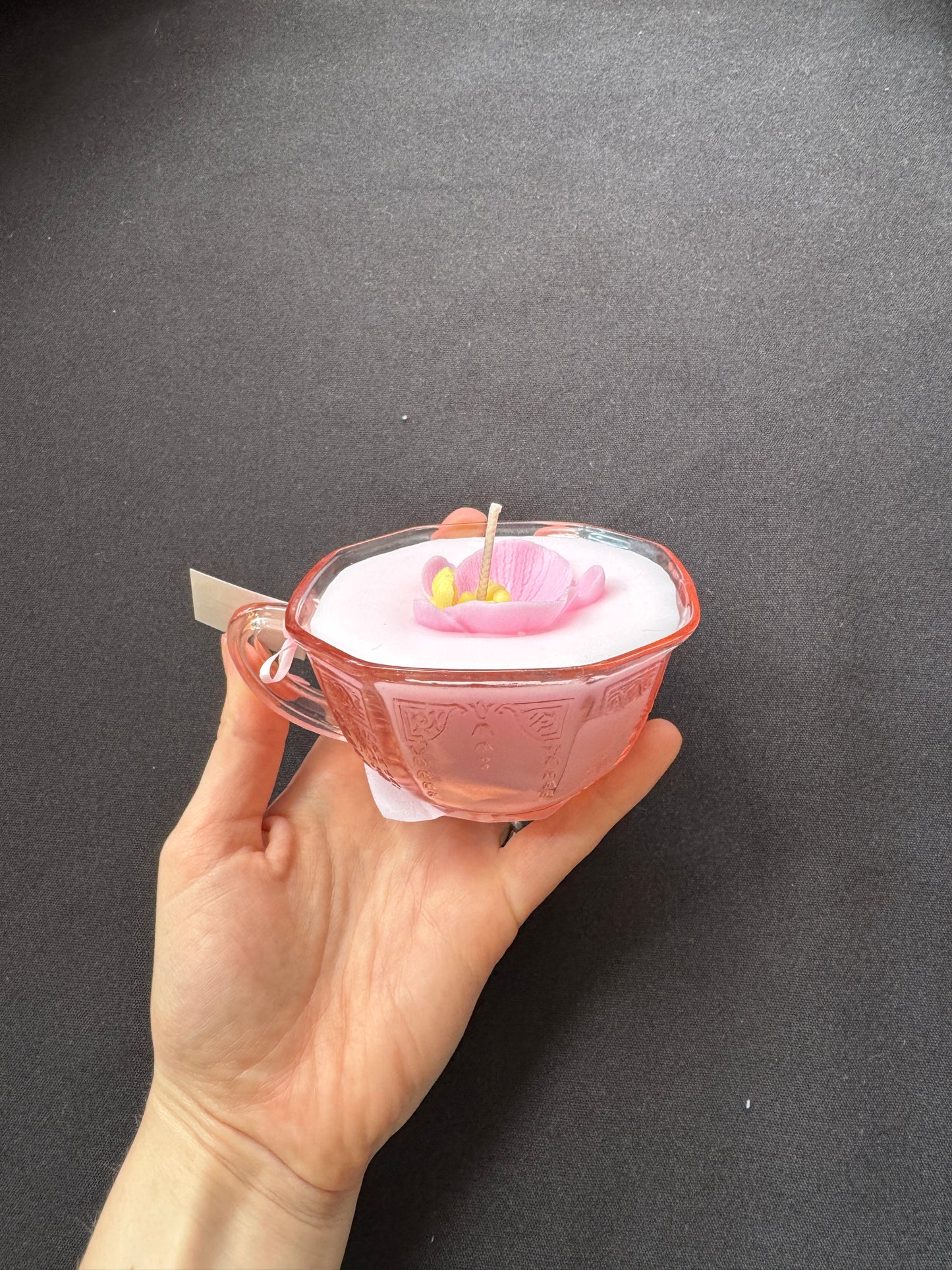 Vintage Fastoria Fairfax tea cup candle | Cybergother
