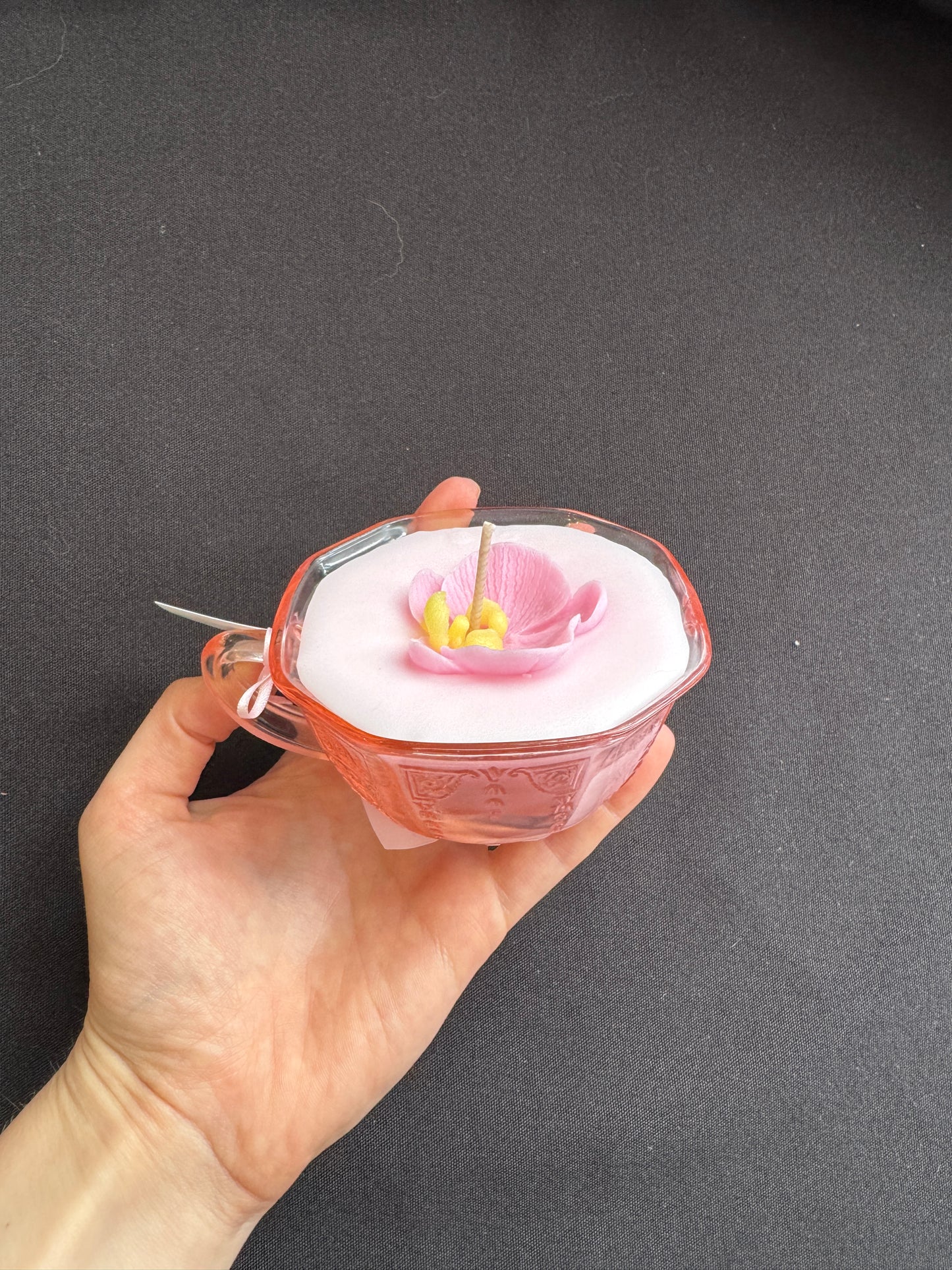 Vintage Fastoria Fairfax tea cup candle | Cybergother