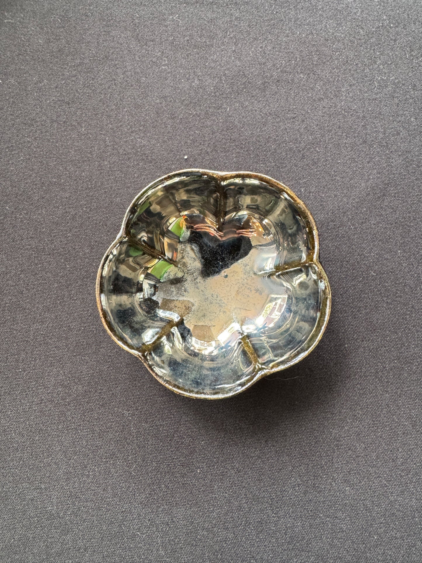 Silver flower decor bowl | Cybergother