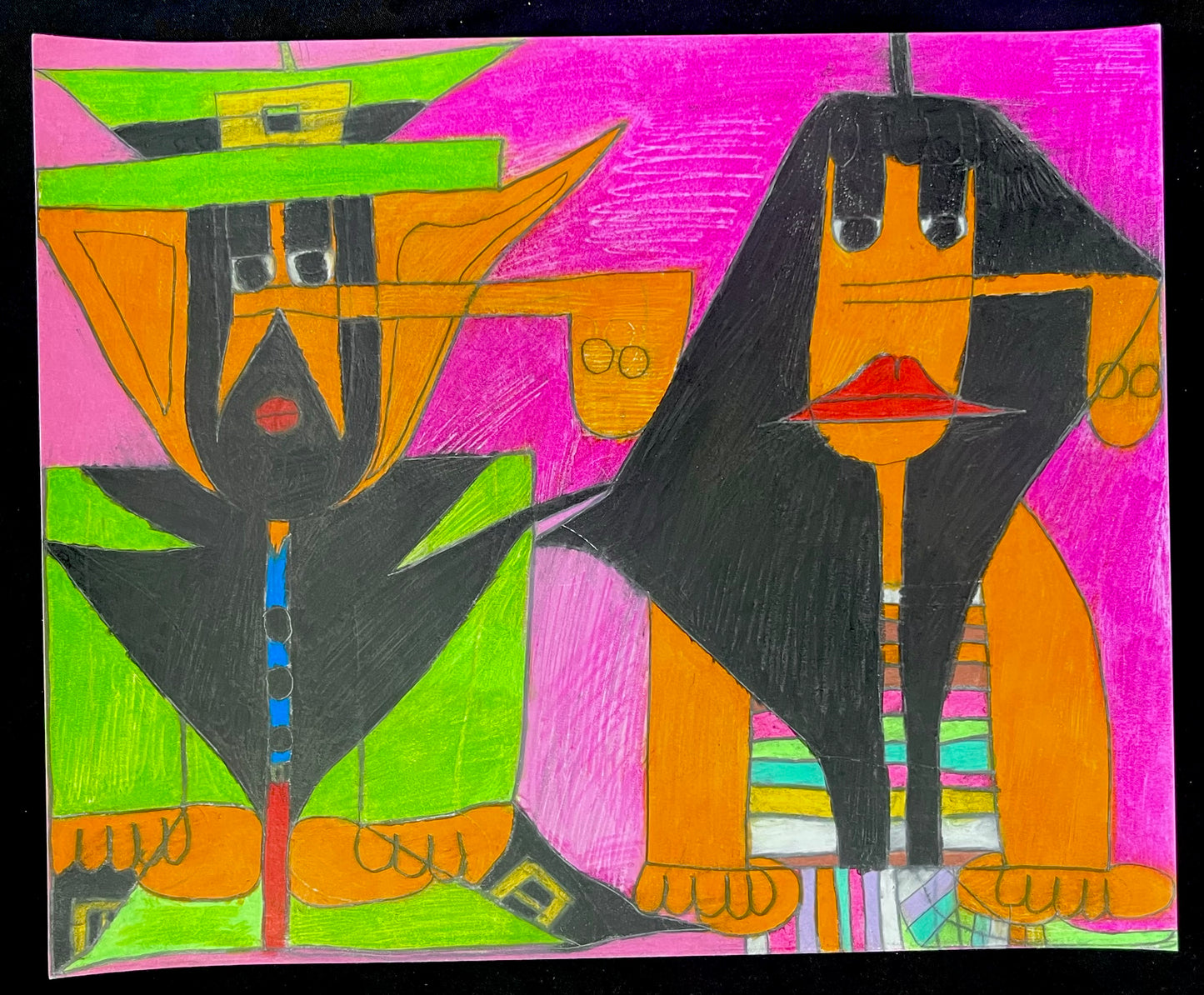 Lubdan the Leprechaun & a Woman in a Rainbow Outfit | Anthony Coleman