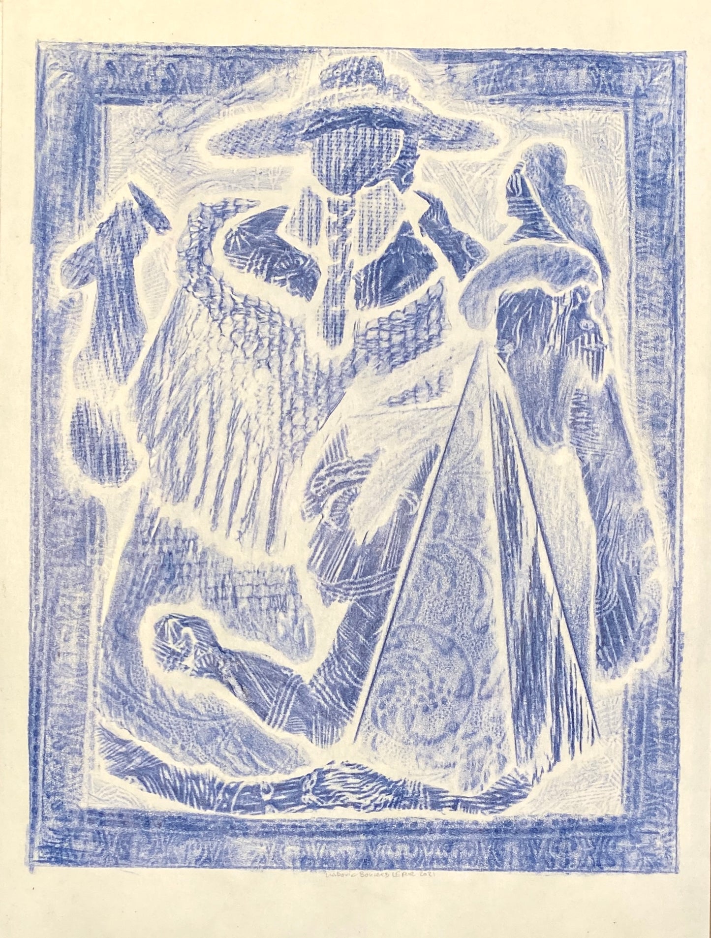 Cyanotipe D'Un Ex Voto | Ludovic Boulard Le Fur