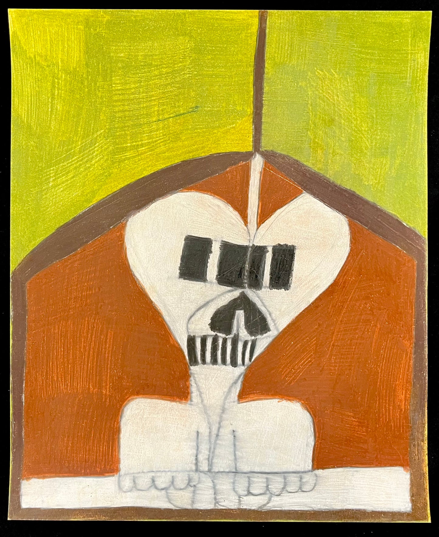 Skeleton in a Coffin on Green | Anthony Coleman