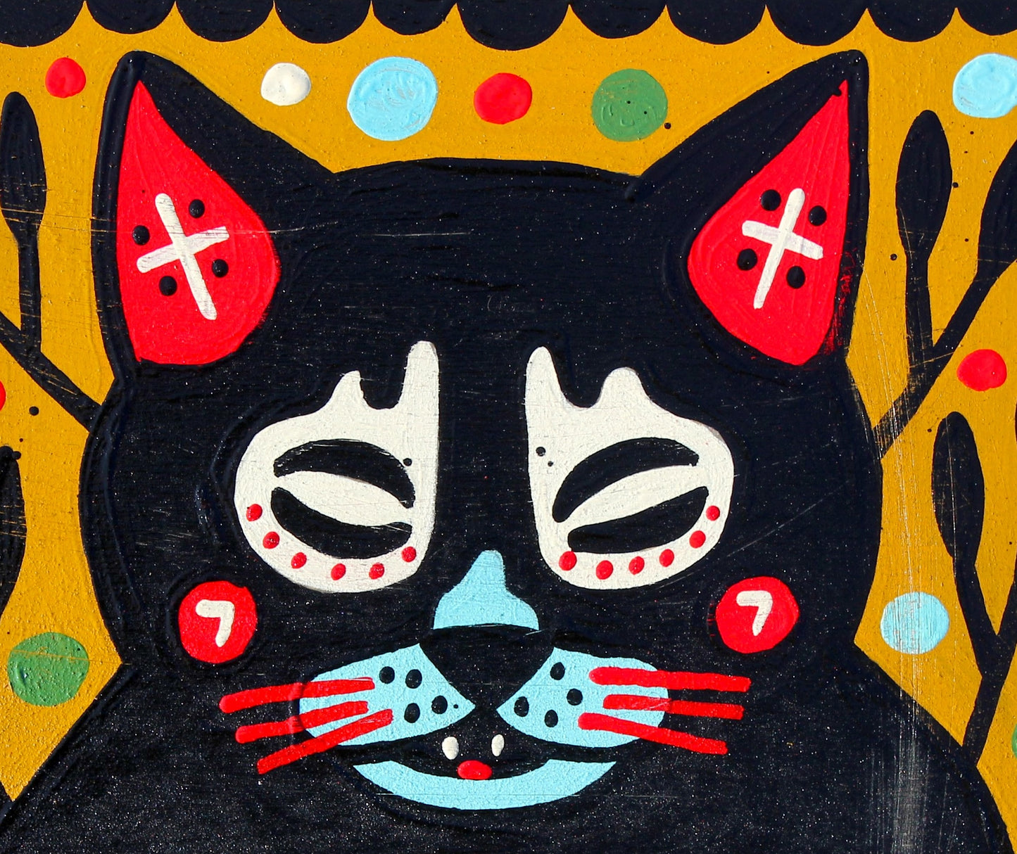 Black Cat With Skull | Mike Egan