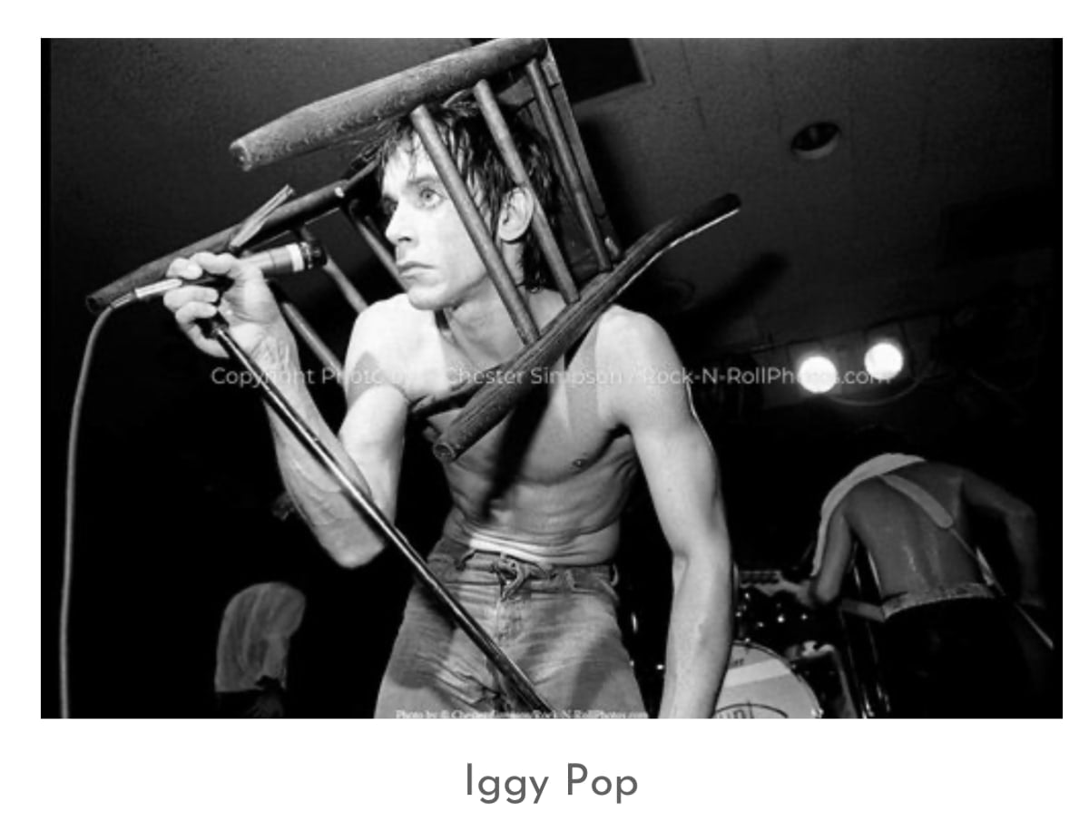 Iggy Pop postcard | Chester Simpson