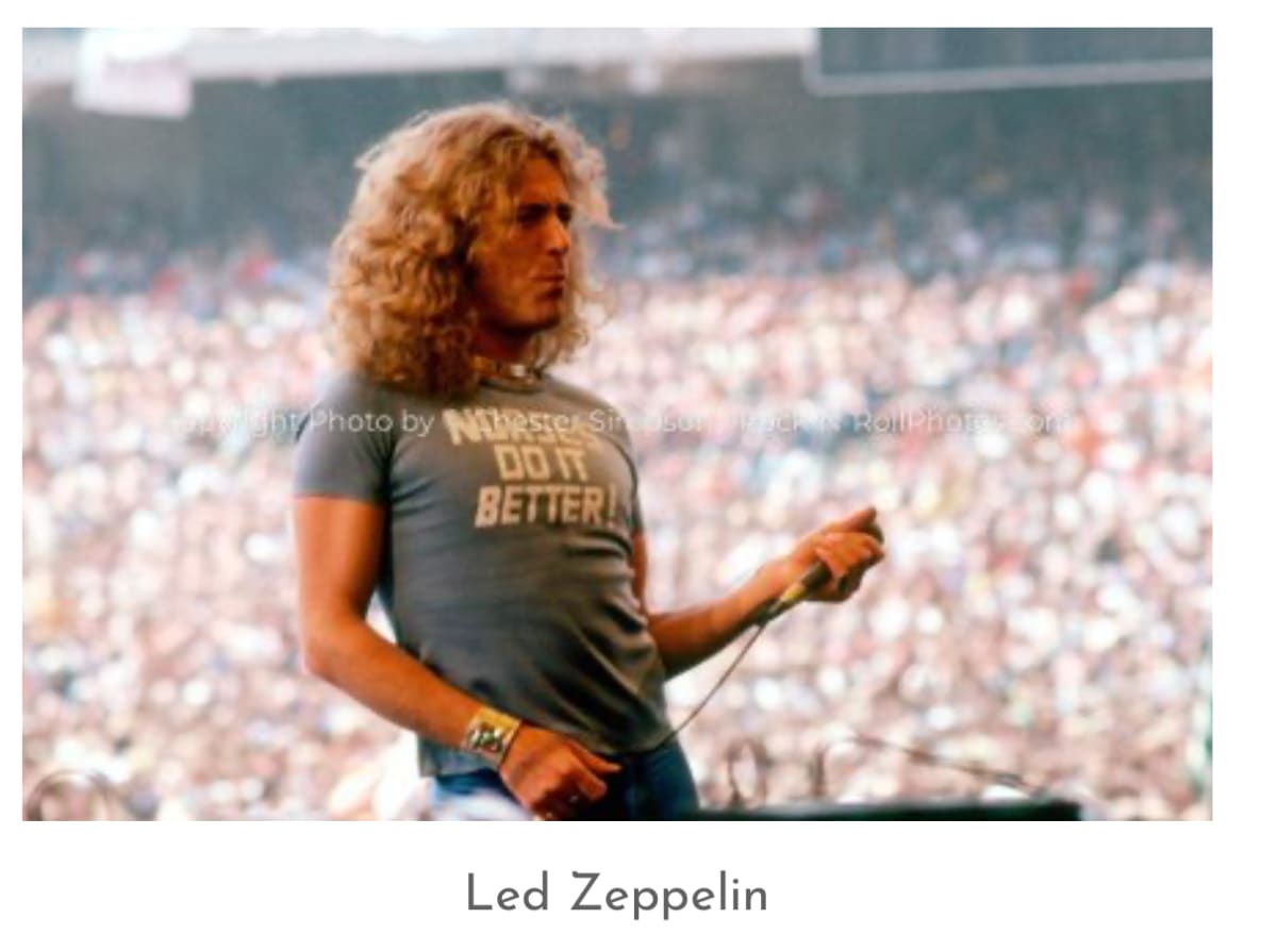 Led Zeppelin Robert Plant postcard | Chester Simpson