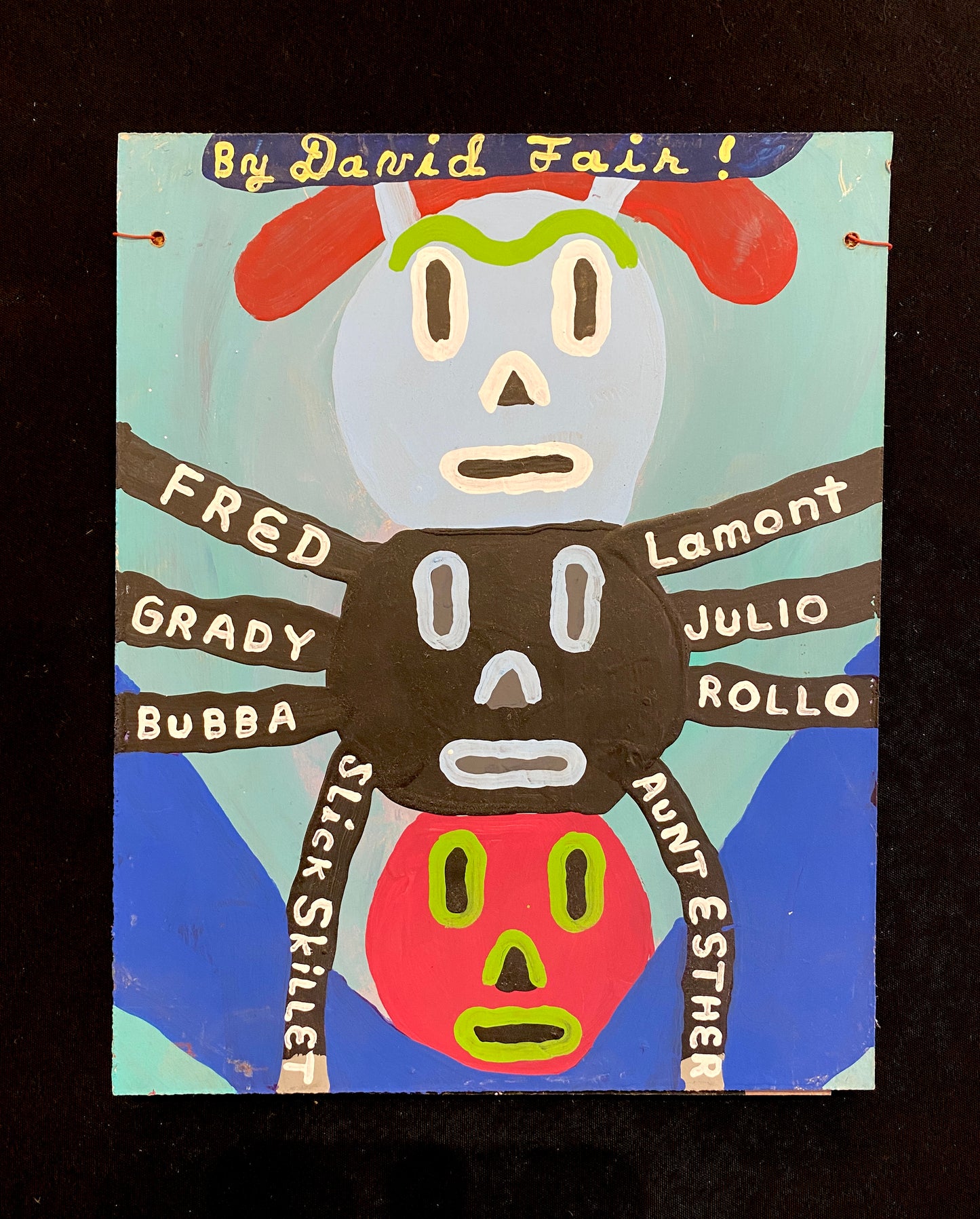 Spider with Peopleʻs Names | David Fair