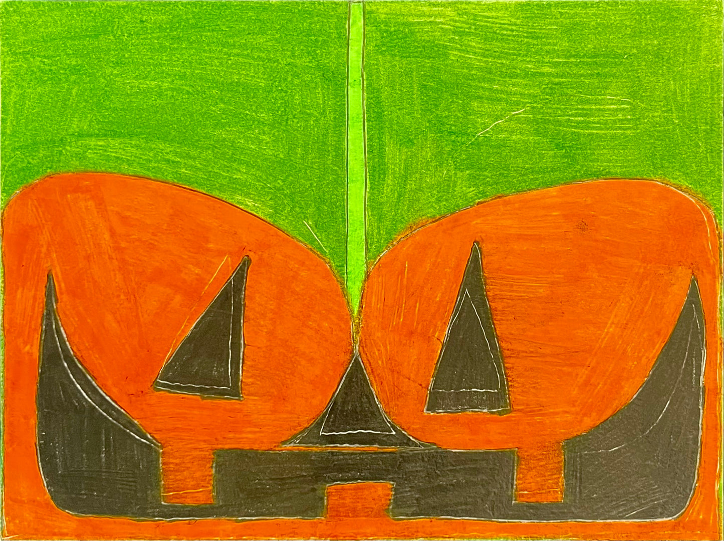 Jack-O-Lantern on Green | Anthony Coleman