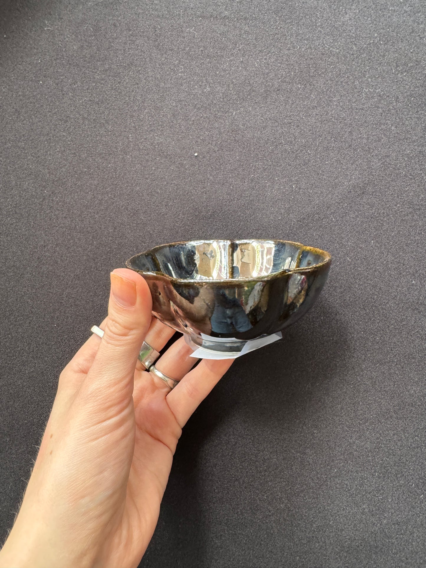 Silver flower decor bowl | Cybergother