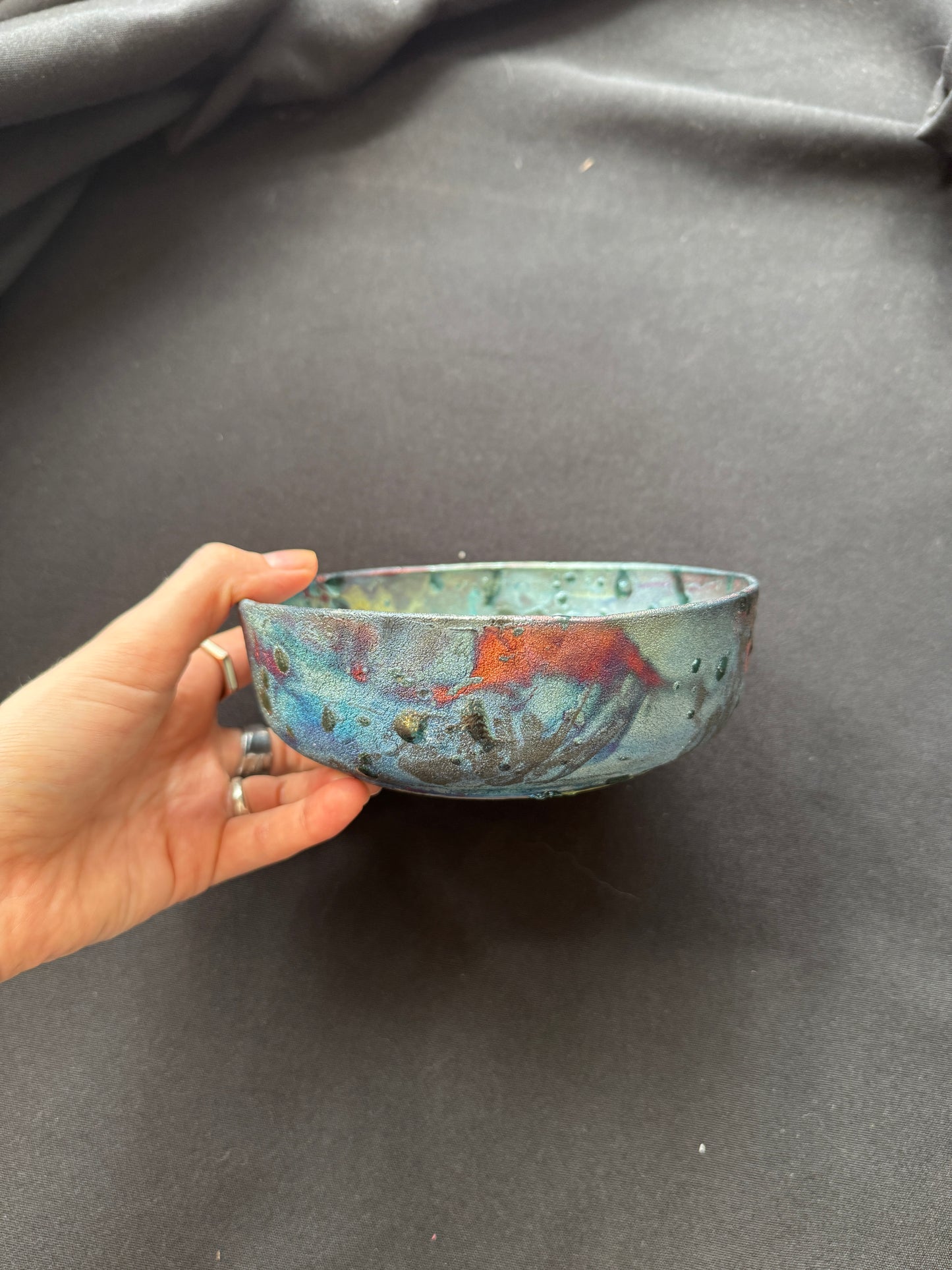 Raku decor bowl | Cybergother