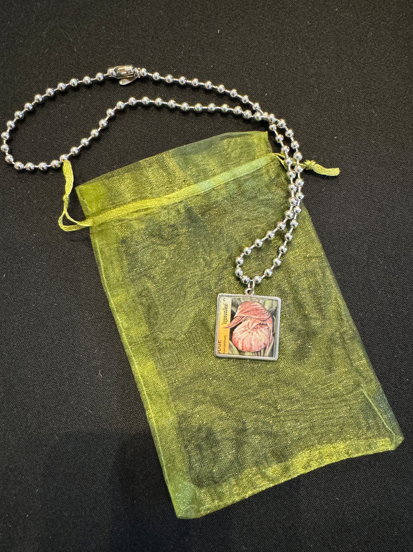 Pink Orchid Necklace | Cybergother