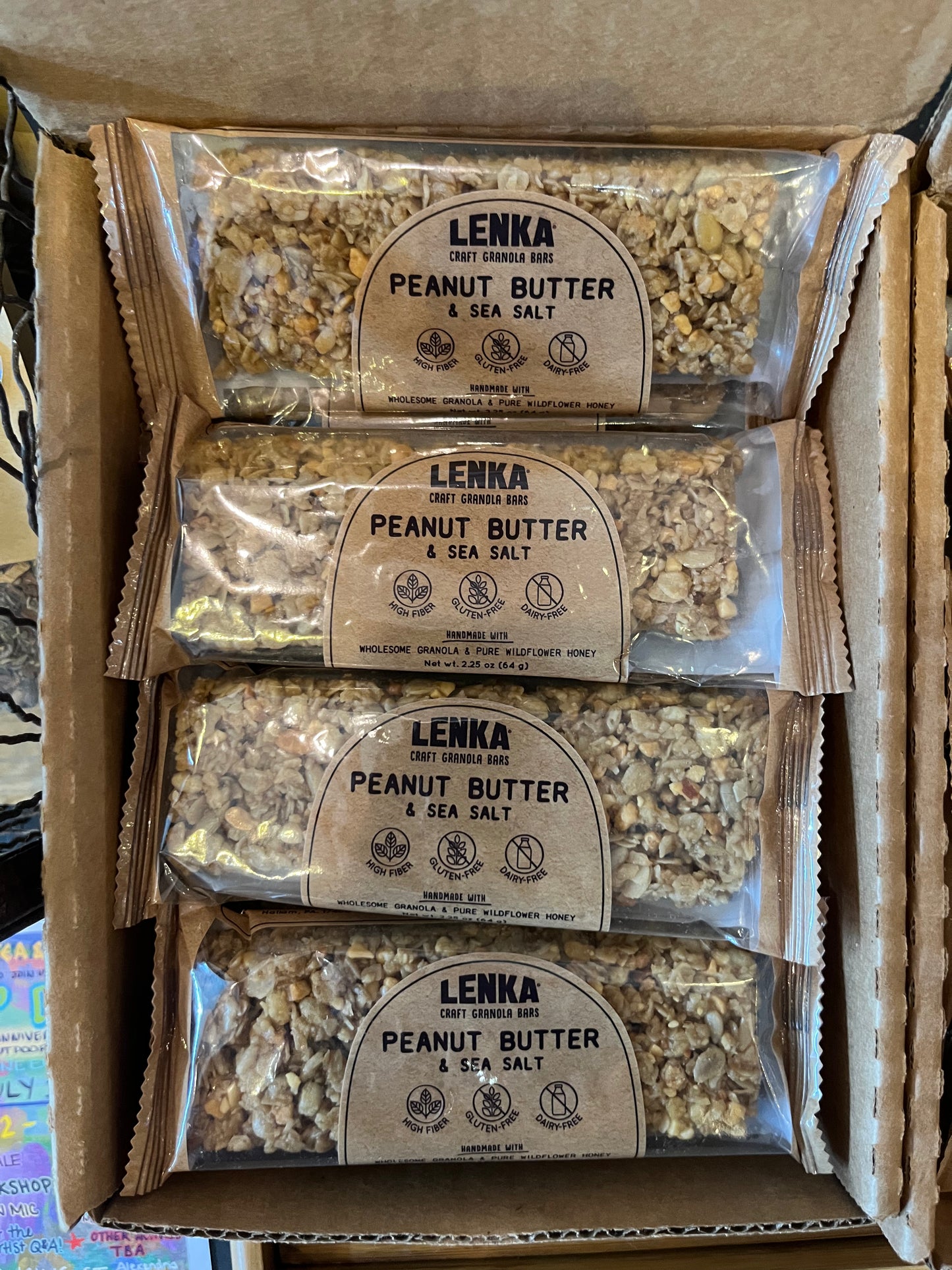 Peanut Butter and Sea Salt Granola Bars