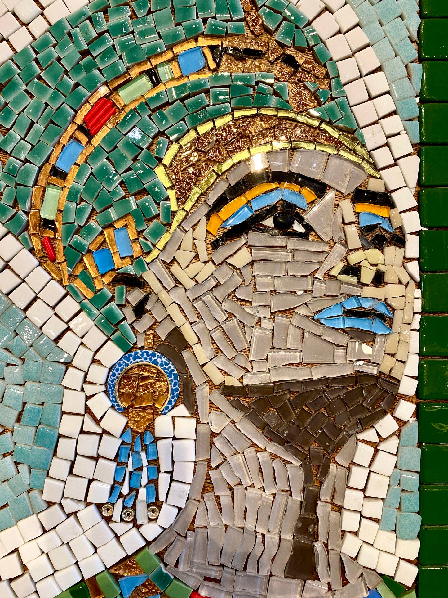 Nefertiti tile mosaic by Narwez Yarvas