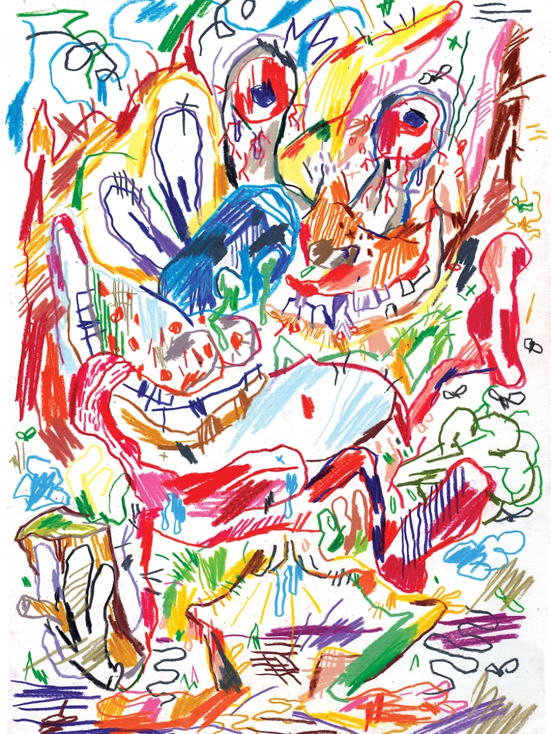 Ren + Stimpy original drawing | Silio Durt