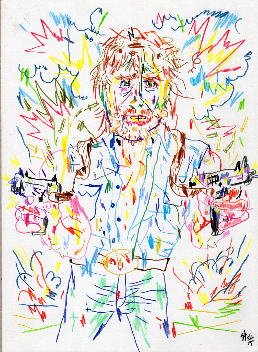 Chuck Norris original drawing | Silio Durt