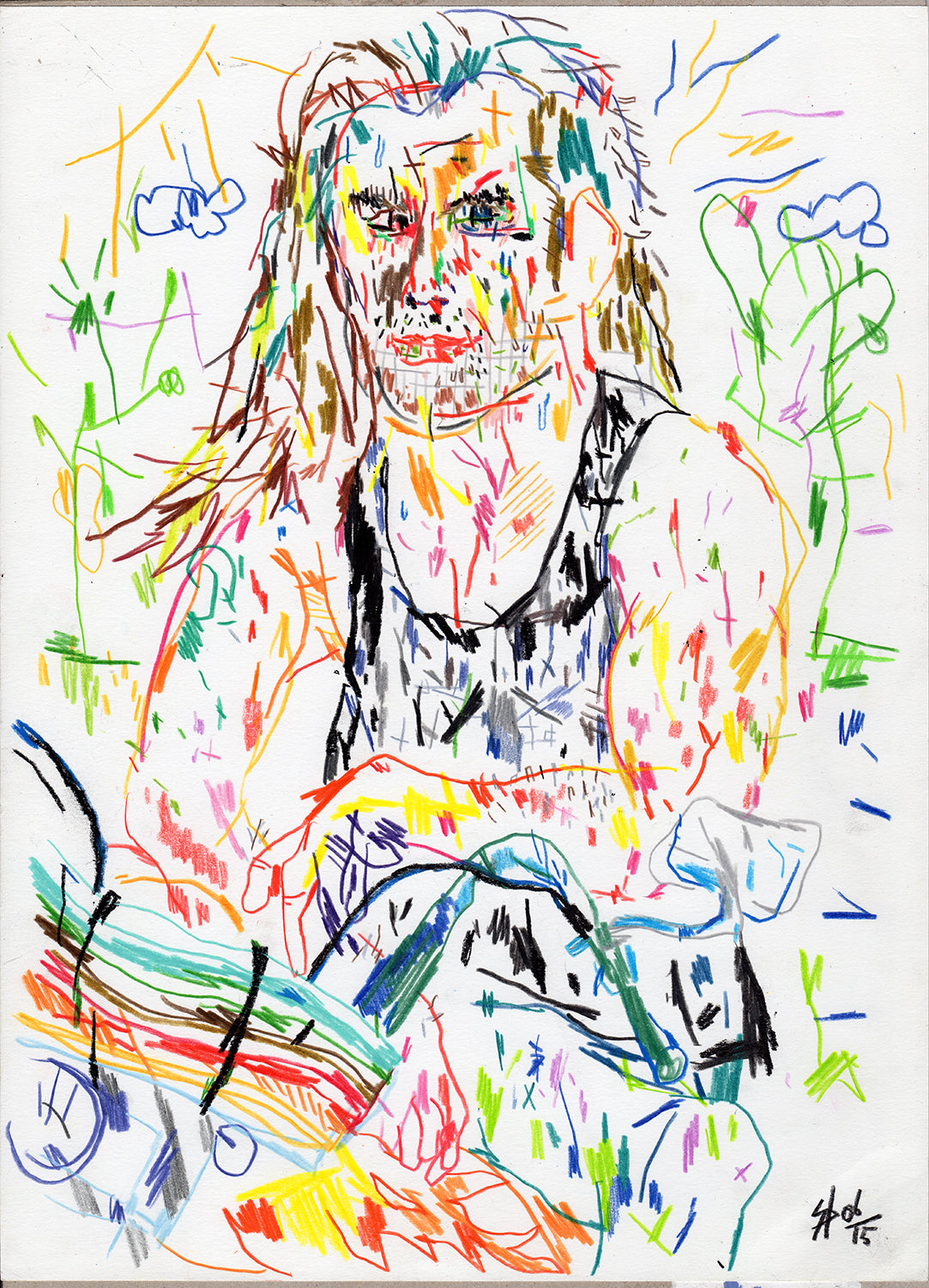 Lorenzo Lamas original drawing | Silio Durt