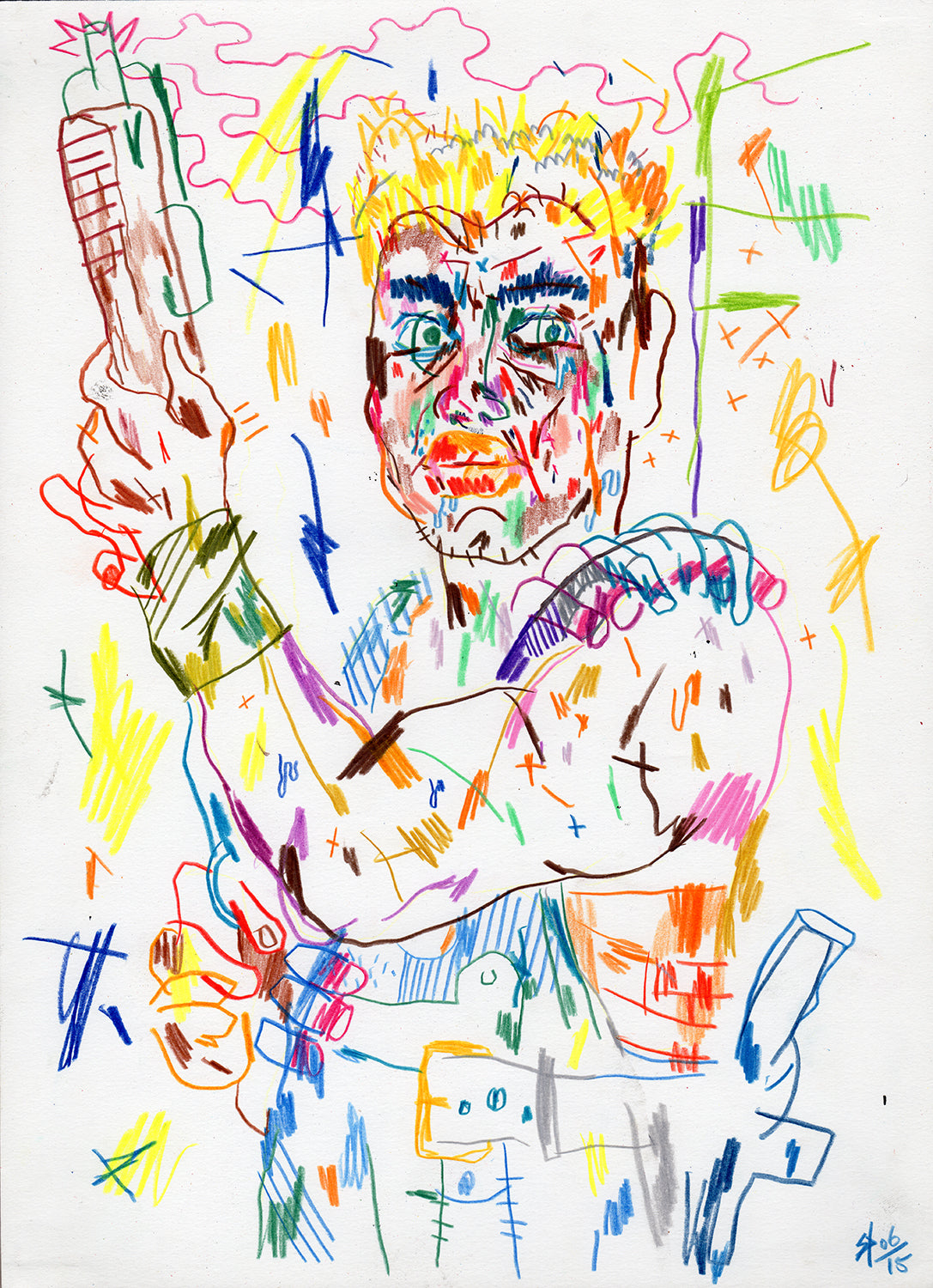 Wesley Snipes original drawing | Silio Durt