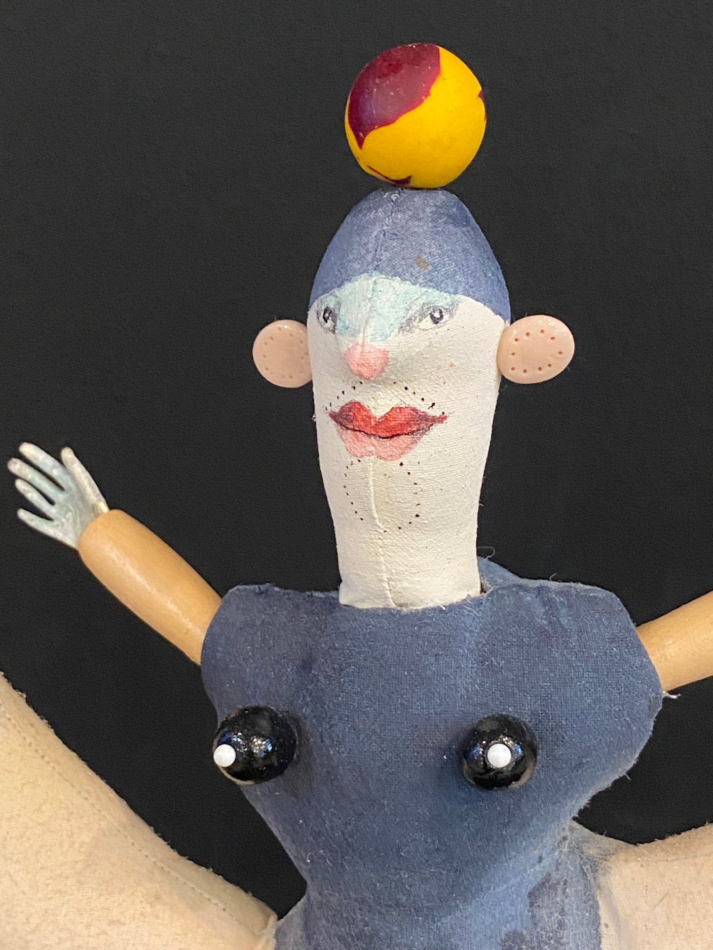 The Acrobatic Dubois Sisters, handmade soft sculpture | Vicki Bruner