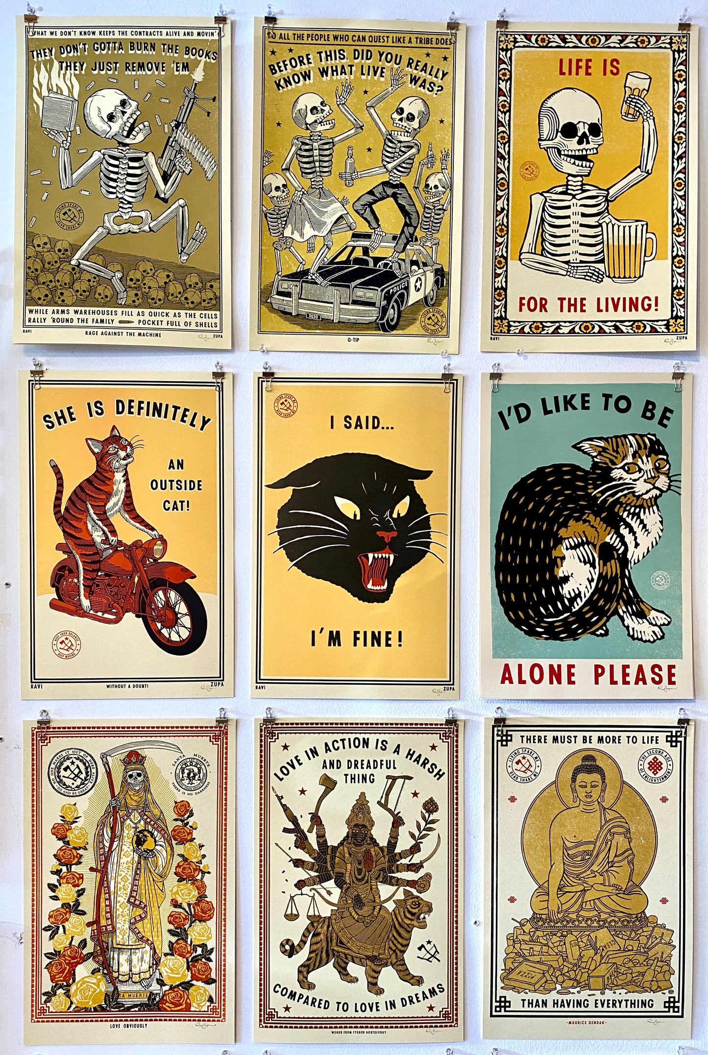 Ravi Zupa prints, 11x17