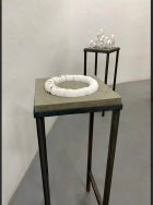 Untitled (eggshells, concrete and steel) | Molly Davis