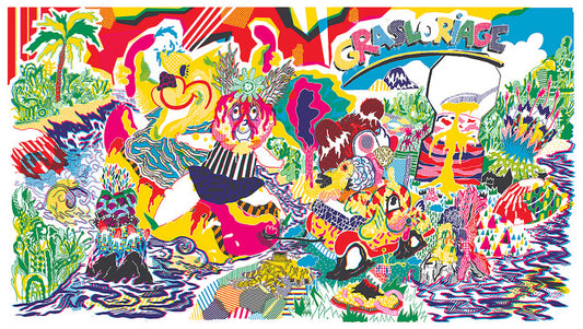 Grasloriage silkscreen print | Silio Durt