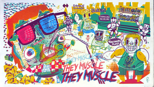 They Muscle silkscreen print | Silio Durt