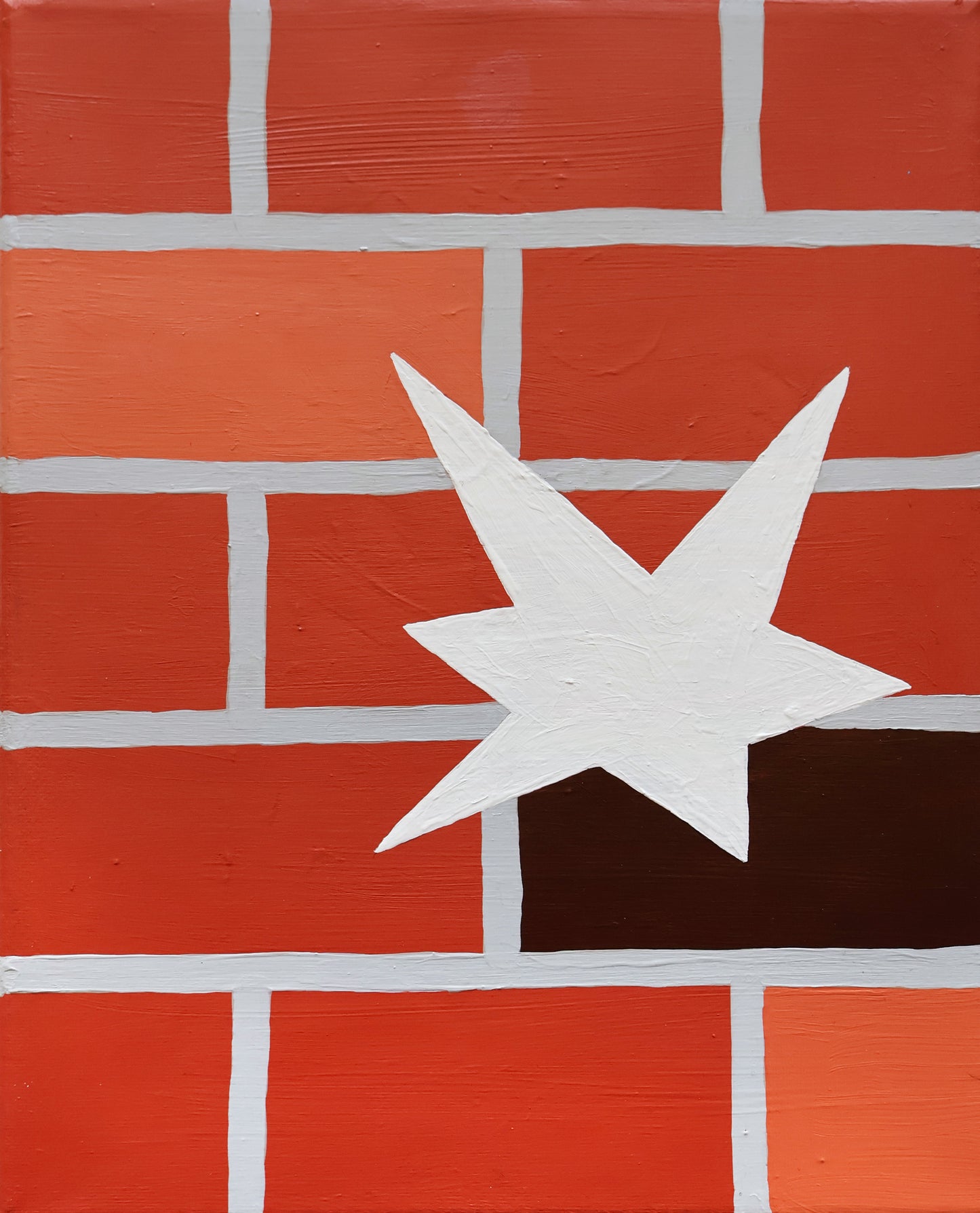 Brick Star painting | Joost Van Der Spek