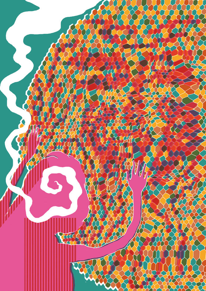 TROUBLE DOUBLE silkscreen print | Silio Durt