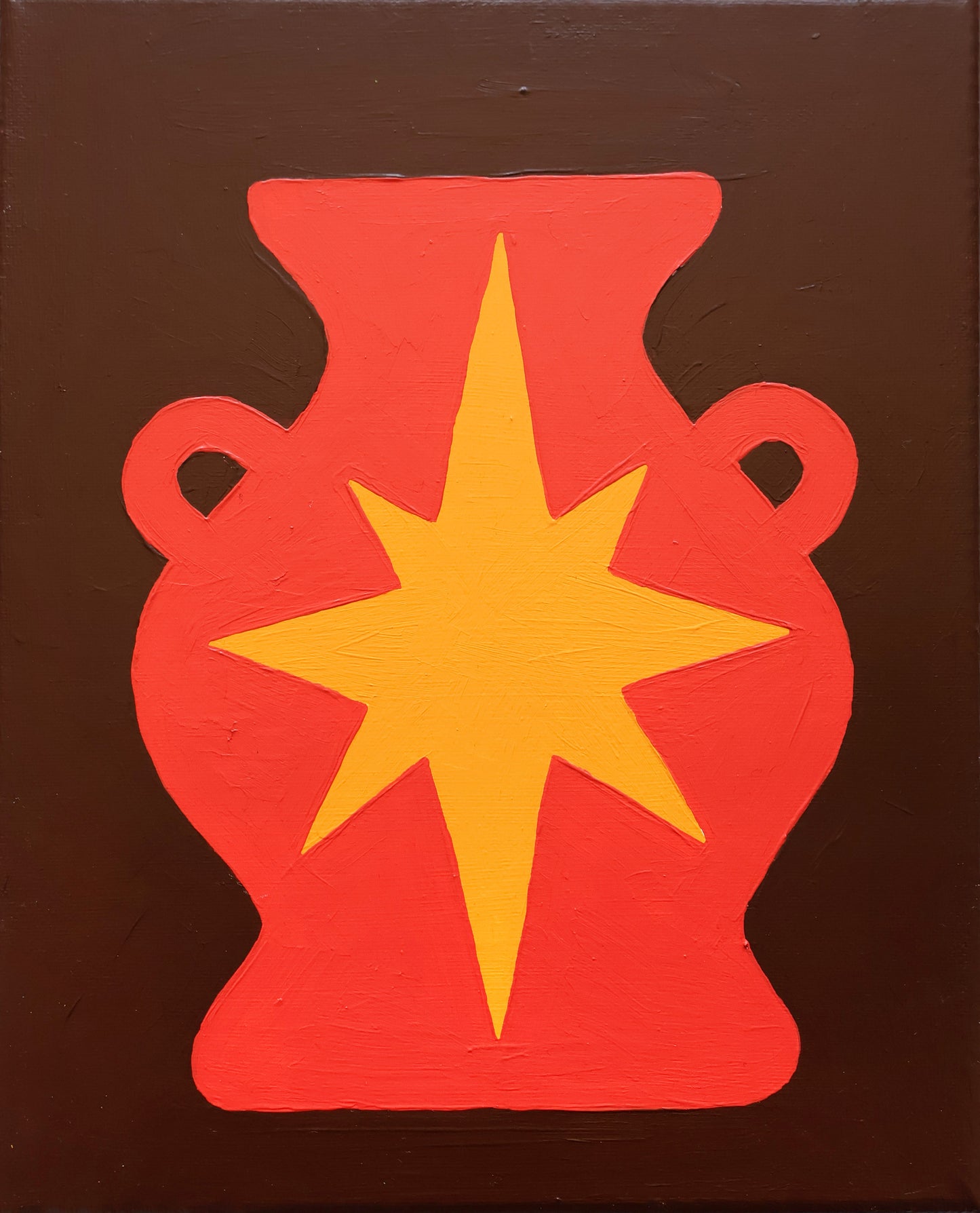 Star Vase painting | Joost Van Der Spek