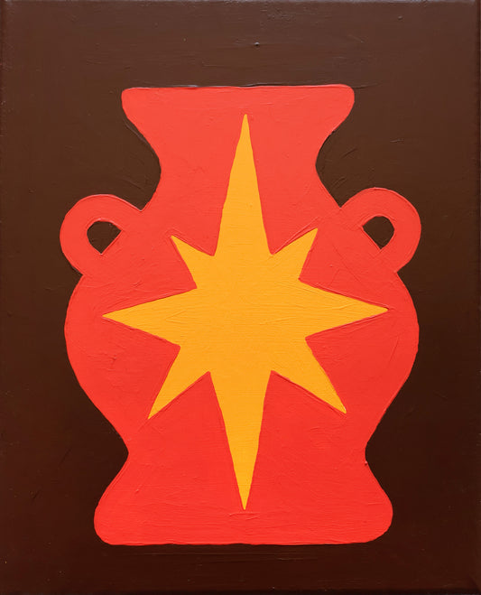 Star Vase painting | Joost Van Der Spek