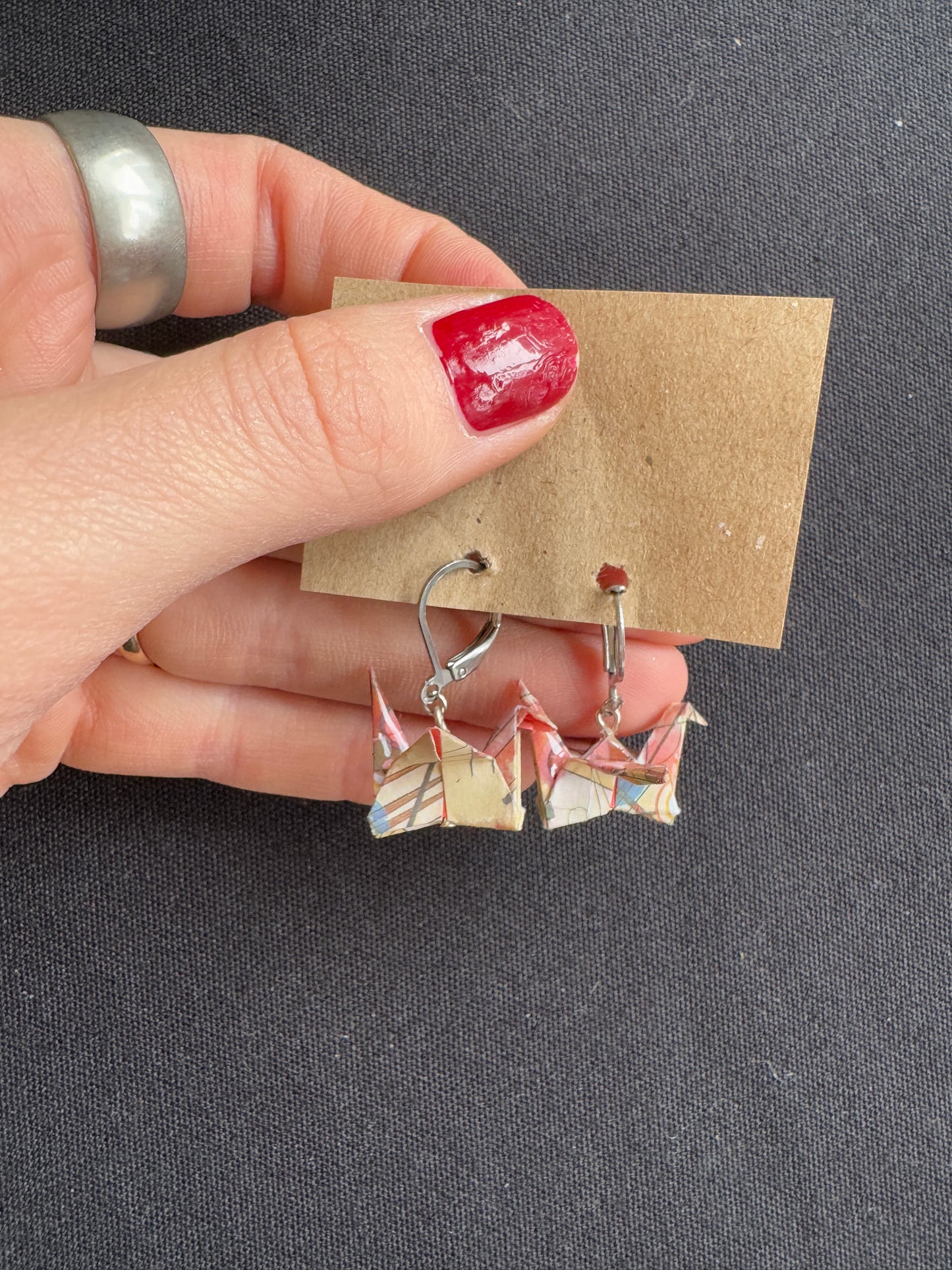 Paper Crane Earrings | Cybergother