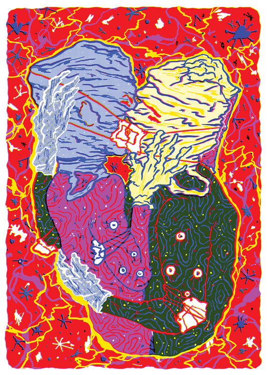 COVIDATING silkscreen print | Silio Durt