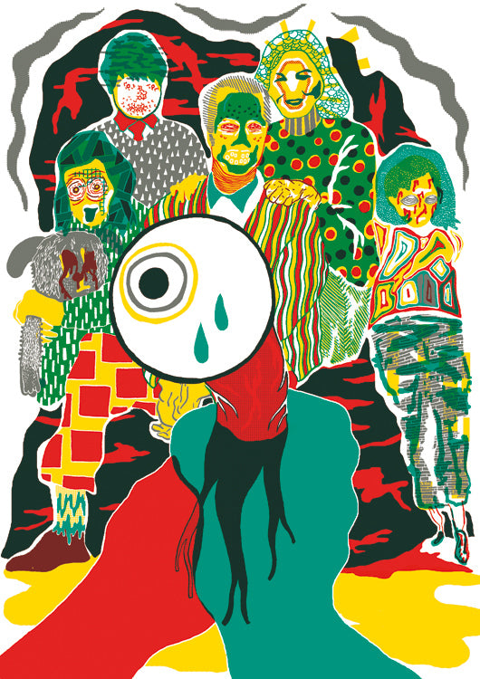 POLIZ EYES  silkscreen print | Silio Durt