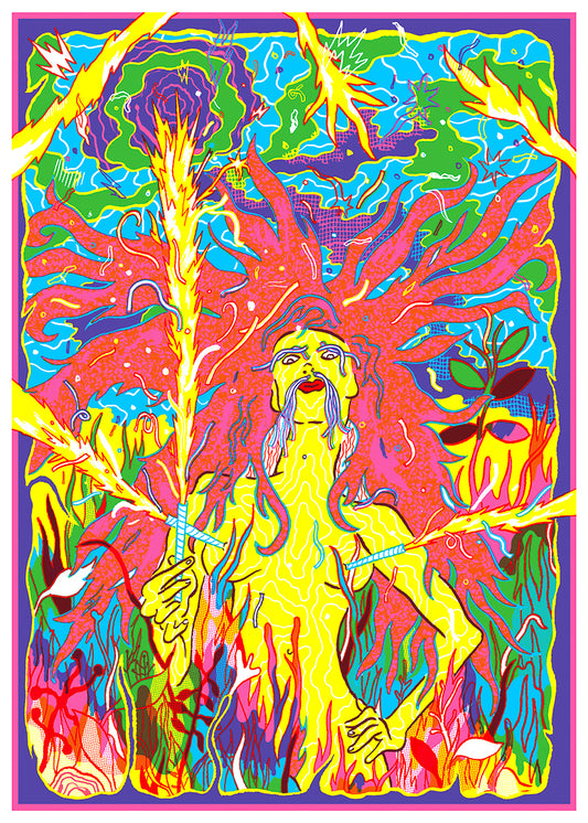 Fontaine silkscreen print | Silio Durt