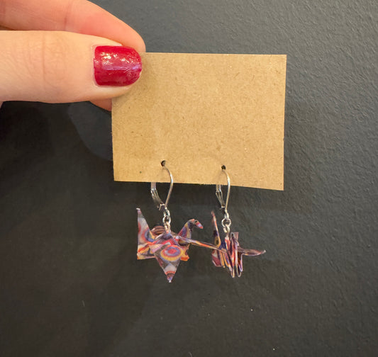 Paper Crane Earrings | Cybergother