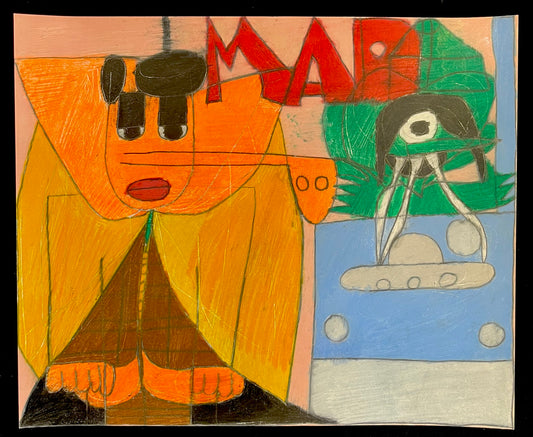 Alfred E. Neumann with Alien Jack-In-The-Box | Anthony Coleman