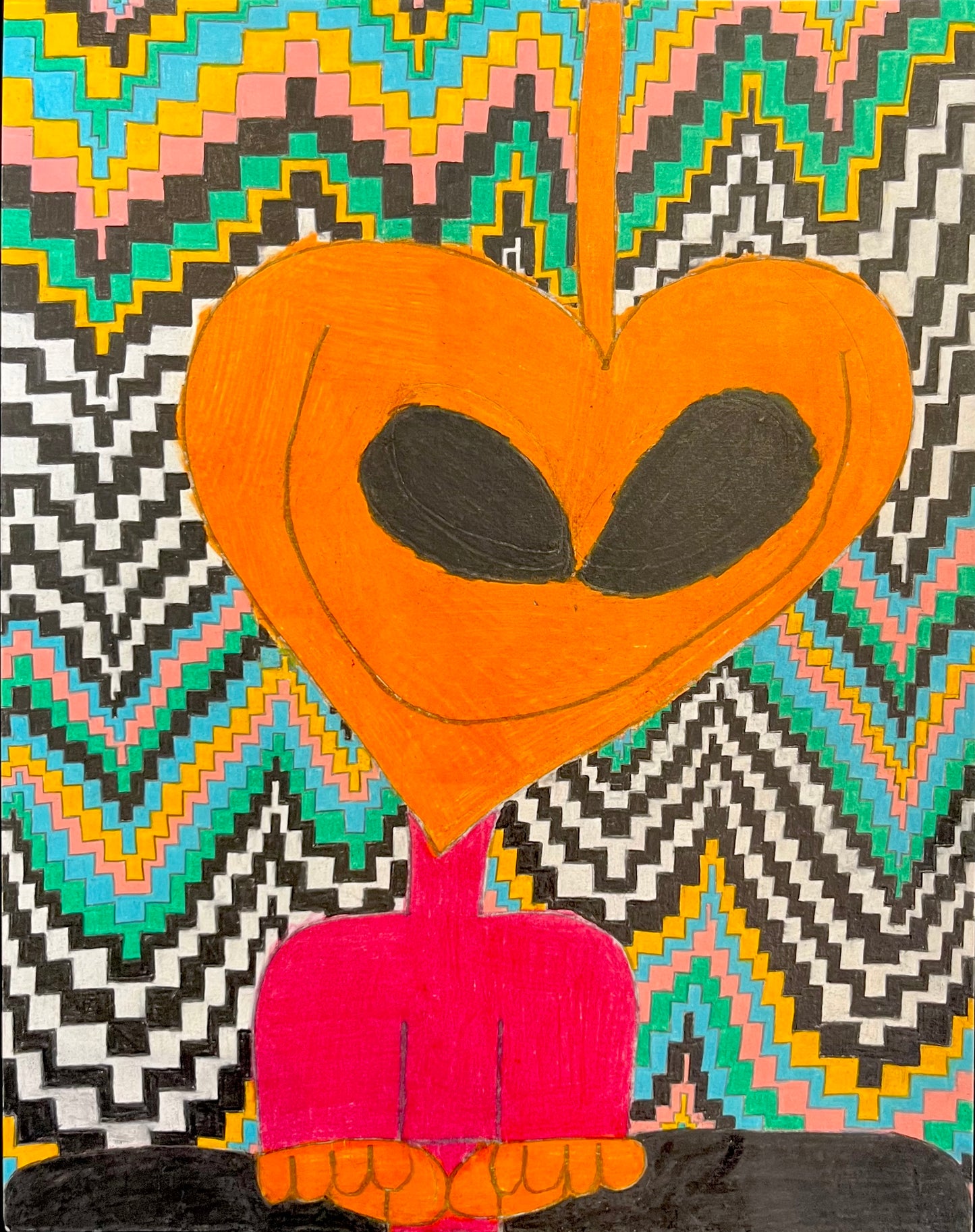 Orange Alien on Waves | Anthony Coleman & Andrew Jeffrey Wright