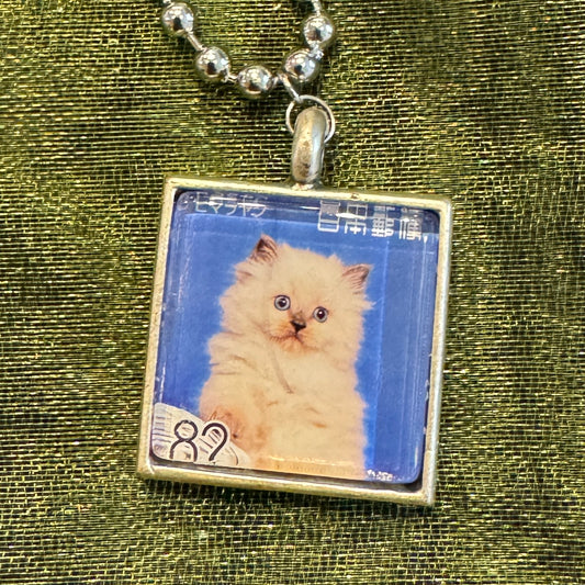 White Kitty Necklace | Cybergother