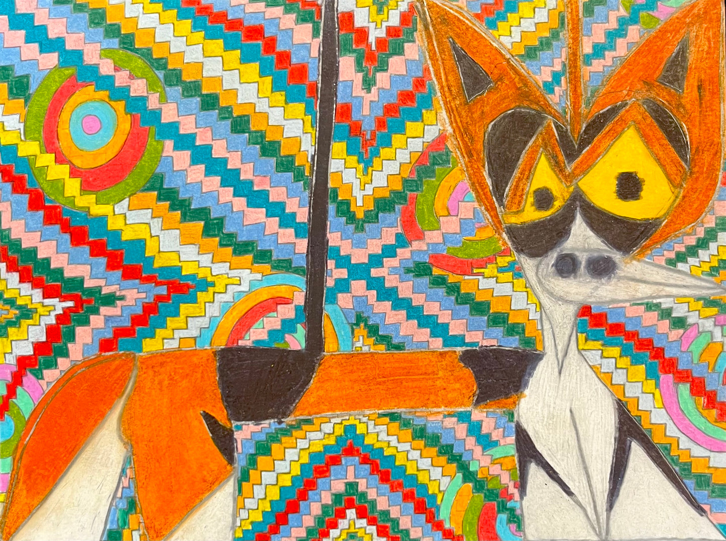 Calico Cat on X-Waves + Targets | Anthony Coleman & Andrew Jeffrey Wright