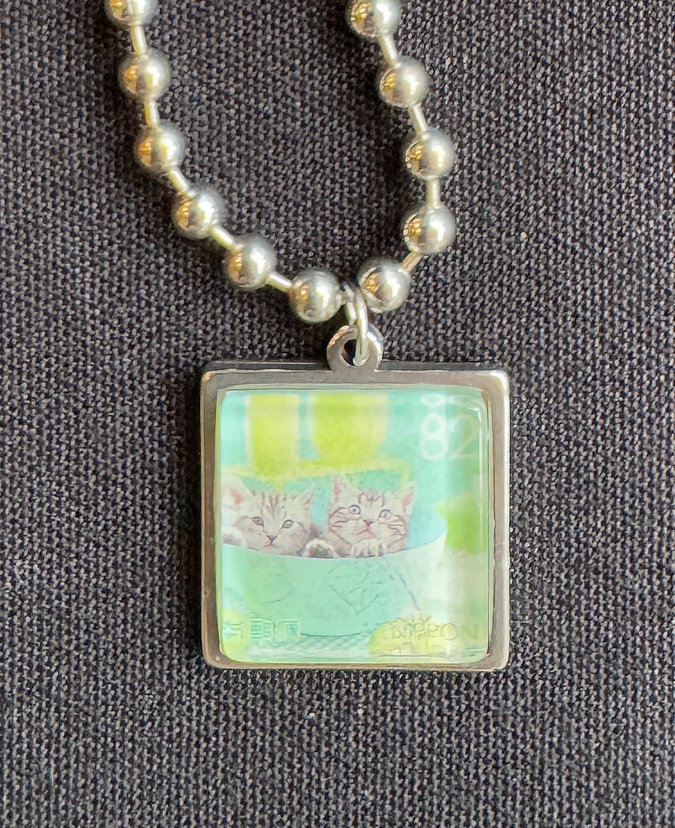 Cat Stamp Necklace 1 | Cybergother