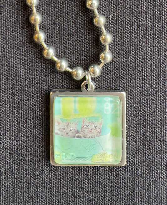Cat Stamp Necklace 1 | Cybergother