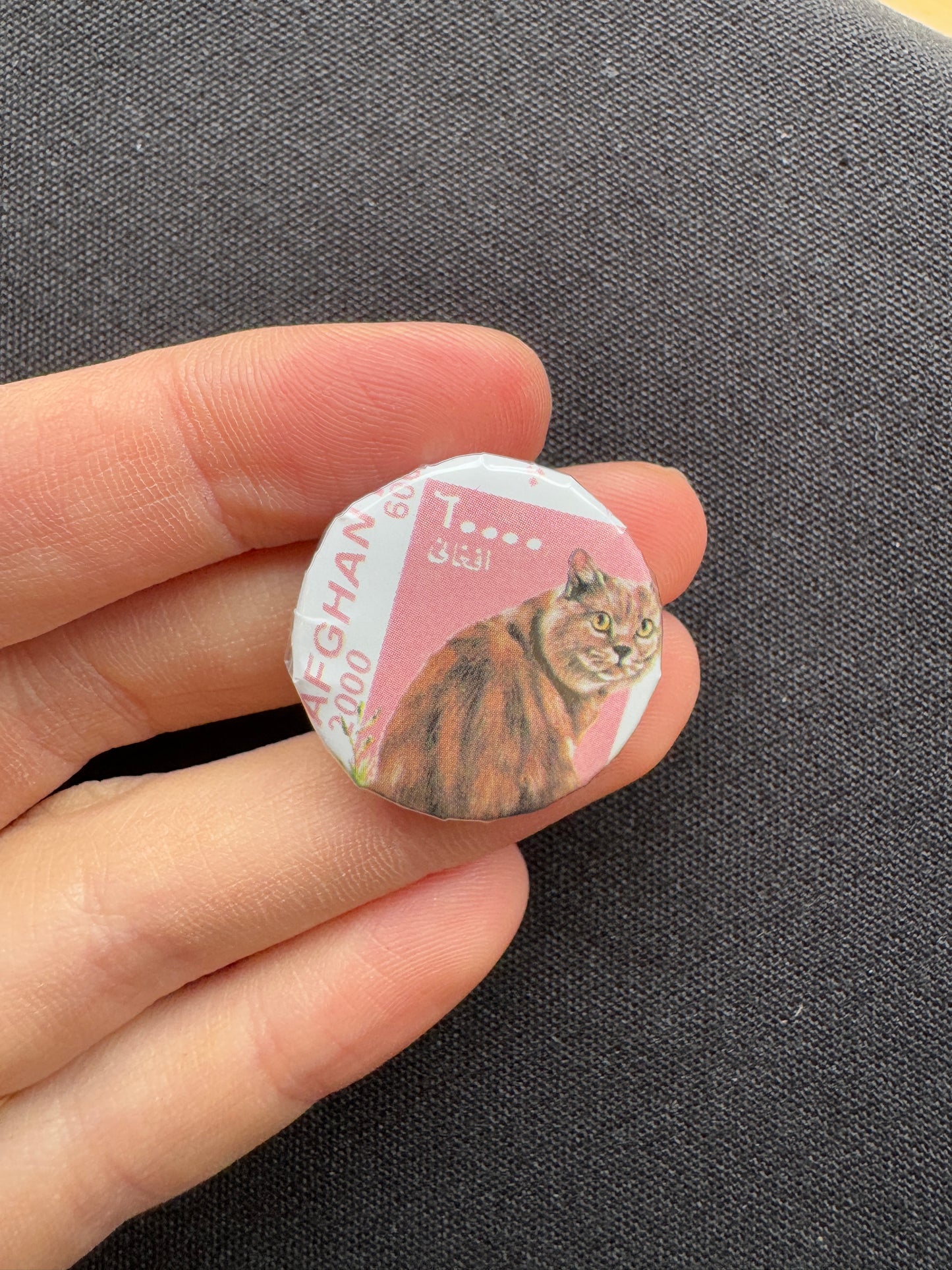 Cat Stamp Button | Cybergother