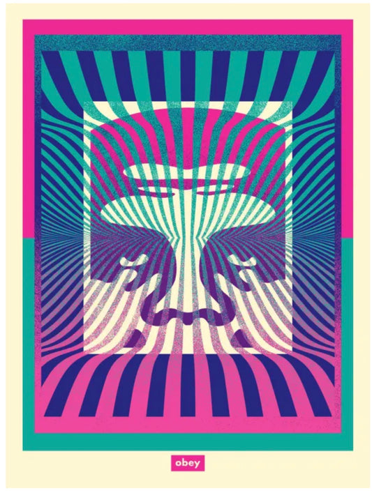 OP-Art Icon (Aqua Gradient) | Shepard Fairy
