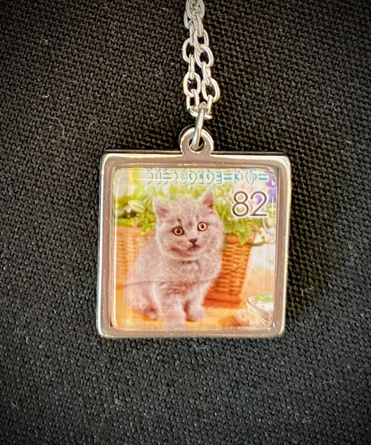 Cat Stamp Necklace 3 | Cybergother