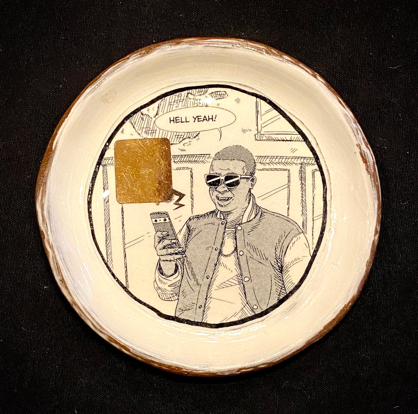 Ian Petrie Ceramic Plate  |  Ian Petrie