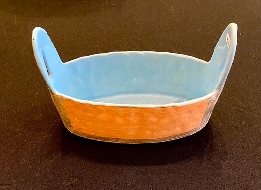 Lock House Studio  |  Small Oval Bowl with Handles