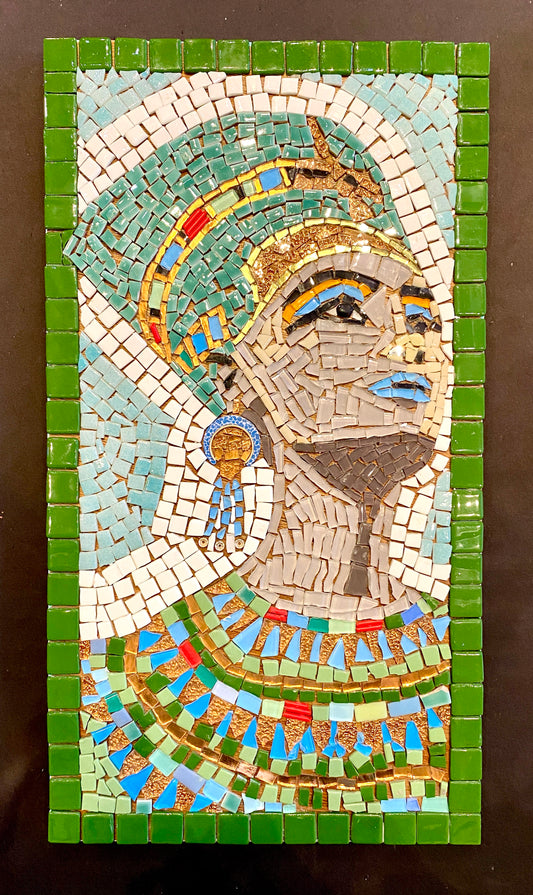 Nefertiti tile mosaic by Narwez Yarvas