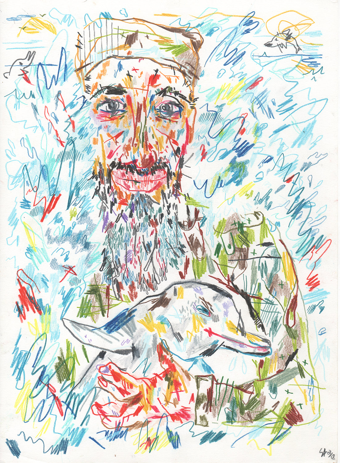 Ben Laden original drawing | Silio Durt